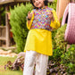 Yellow Cotton 3-Piece Kurta Shalwar