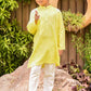 Yellow Chambray Cotton 2-Piece Kurta Shalwar