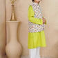 Green Cotton 3-Piece Kurta Shalwar