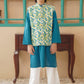 Teal Green - Boy's Kameez, Shalwar & Waistcoat