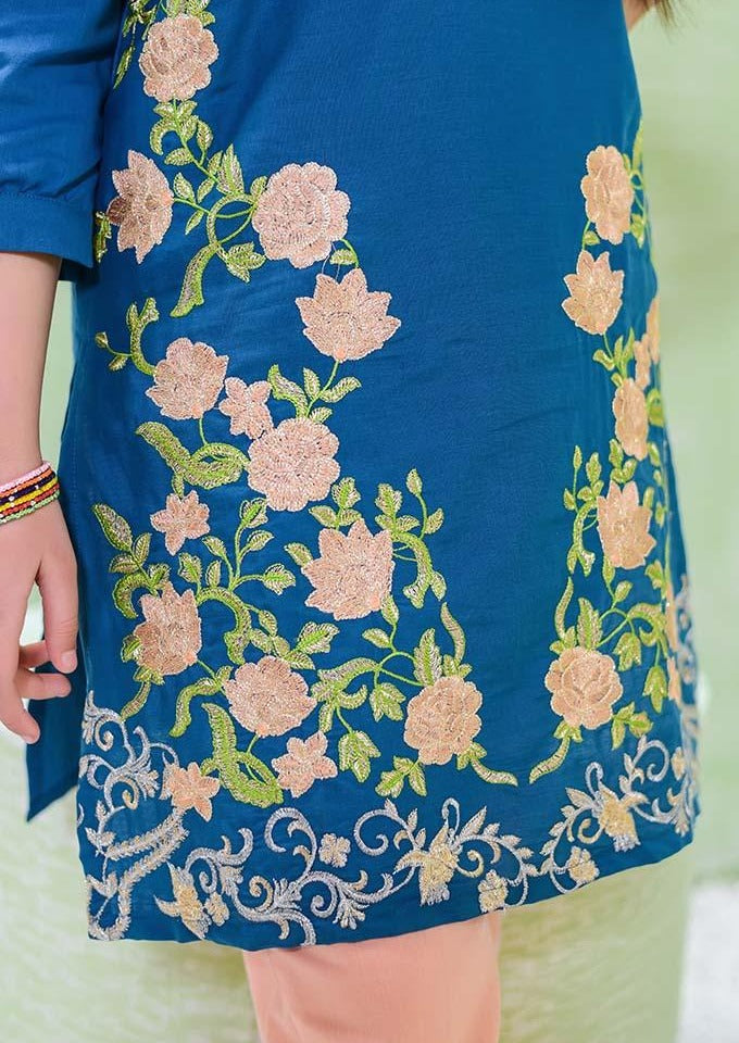Teal Blue - Girl's Dress