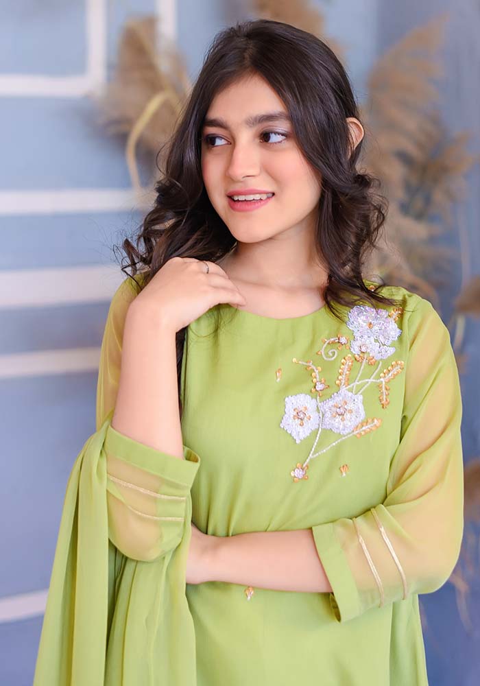Grape Green - Girl's Dress