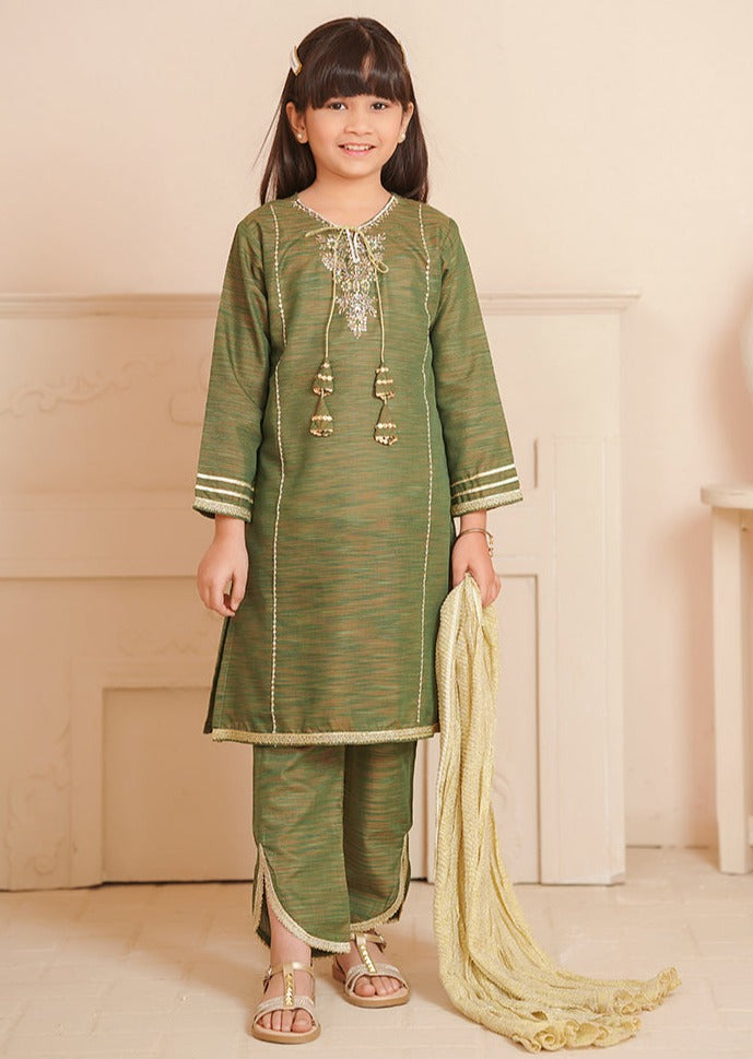 Green - Girl's Dress