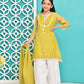 Lime green - Girl's Gharara Dress