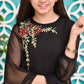 Black - Girl's Gharara Dress