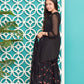 Black - Girl's Gharara Dress