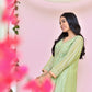 Green & Peach - Girl's Dress