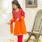 Orange & Red - Girl's Dress