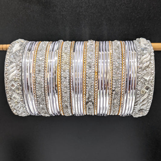 Bangles Large Set : Silver
