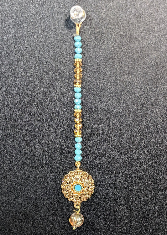 Golden & Turquoise - Girl's Tikka