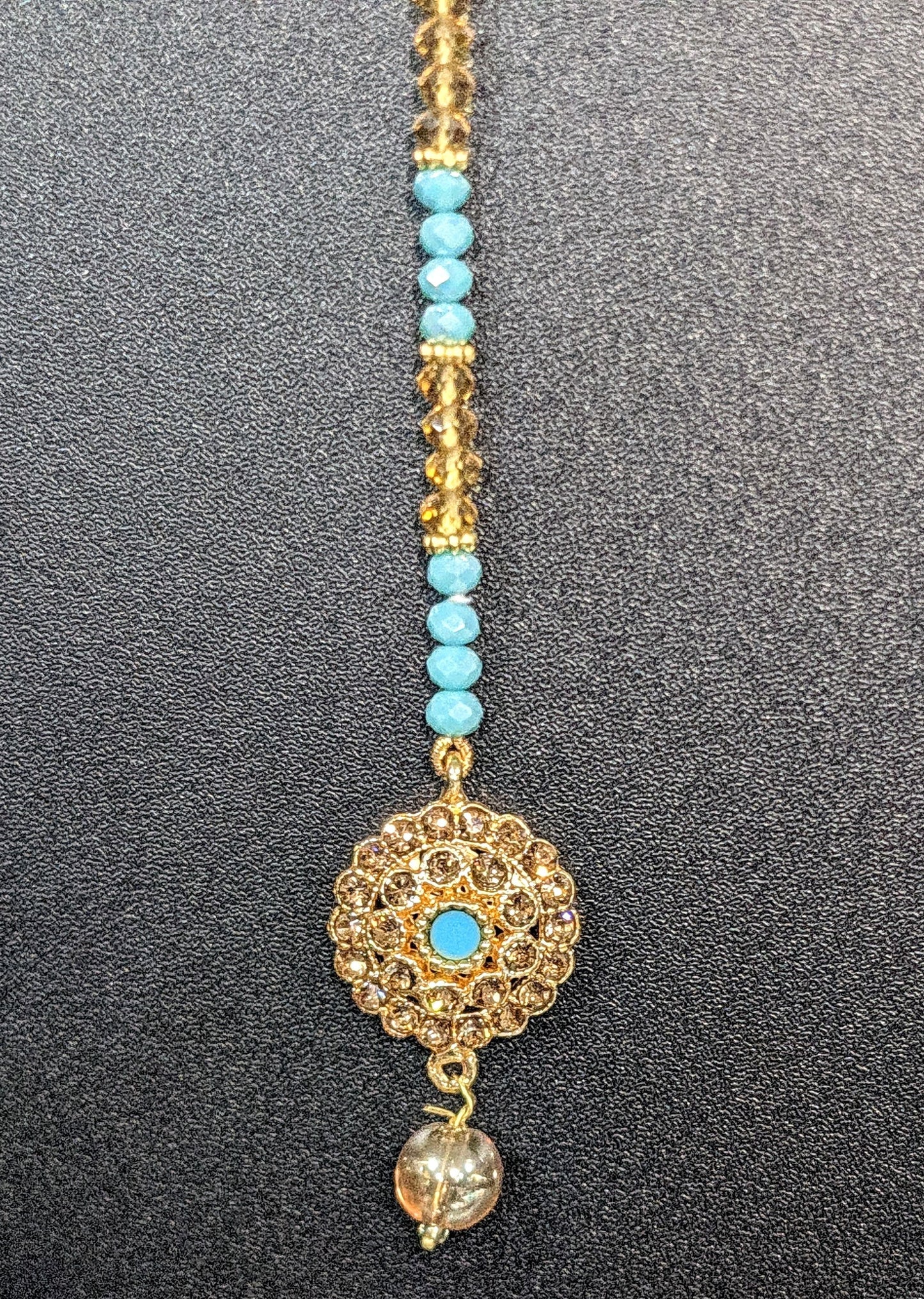 Golden & Turquoise - Girl's Tikka