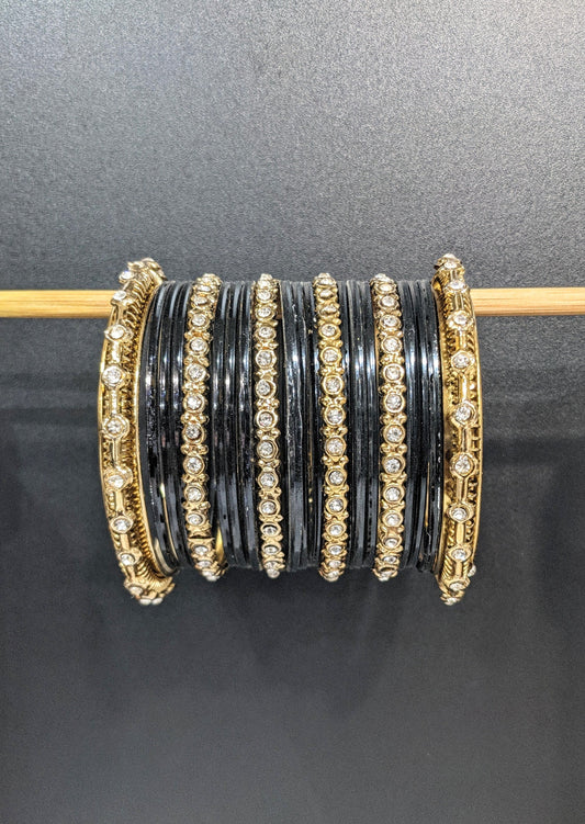 Golden & Black : Bangles Set