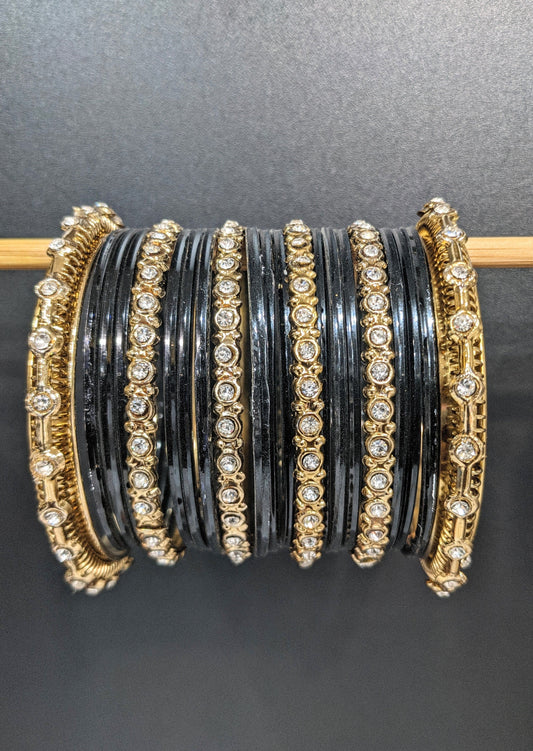 Golden & Black : Bangles Set