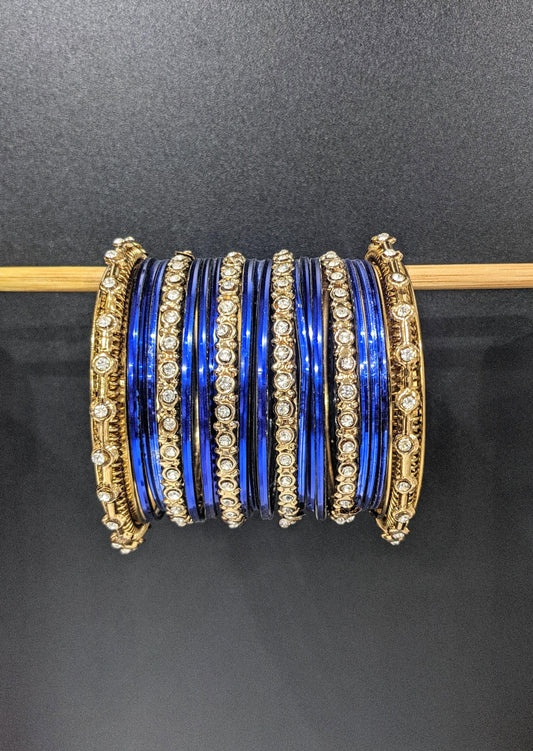 Golden & Blue : Bangles Set