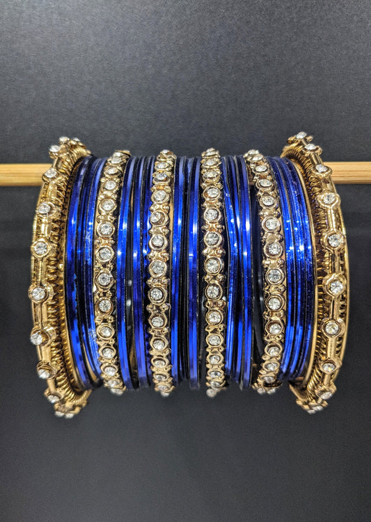 Golden & Blue : Bangles Set