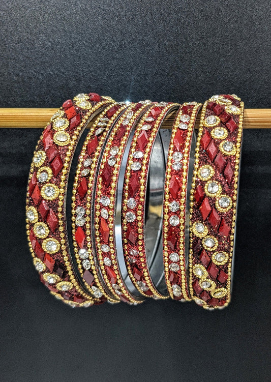 Red : Bangles Set