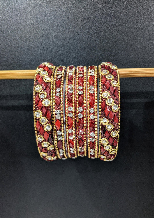 Red : Bangles Set
