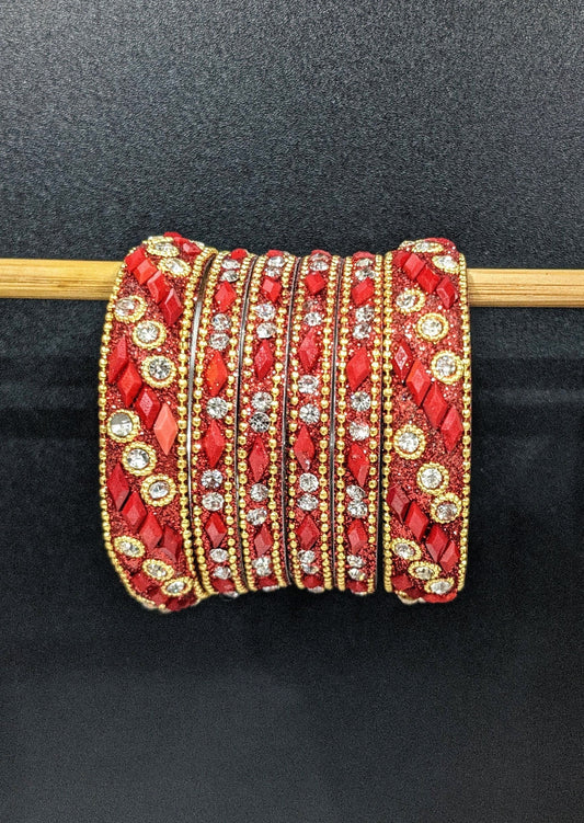 Red : Bangles Set