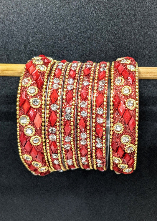 Red : Bangles Set