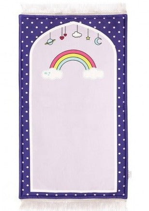 Prayer Mat - Purple Heavenly Rainbows