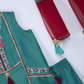 Green & Maroon - Girl's Dress