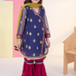 Royal Blue - Girl's Gharara Dress