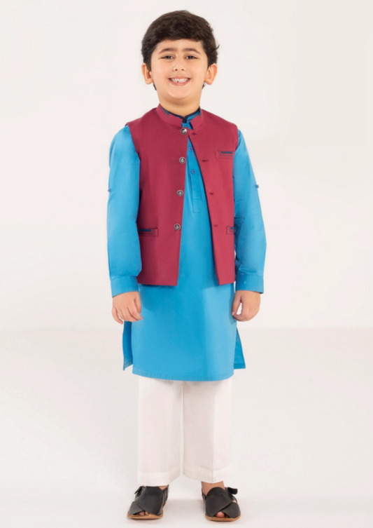 Red - Boy's Waist Coat