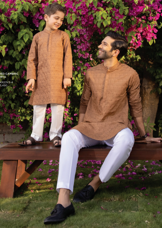 Rust Brown - Men's Kurta