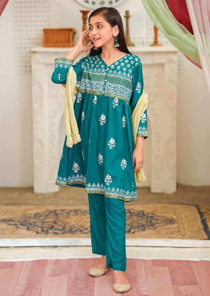 Emerald Green - Girl's Dress