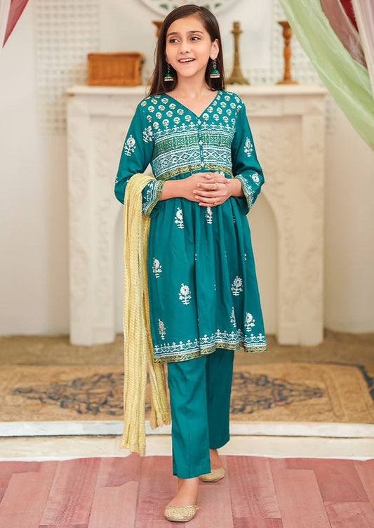 Emerald Green - Girl's Dress