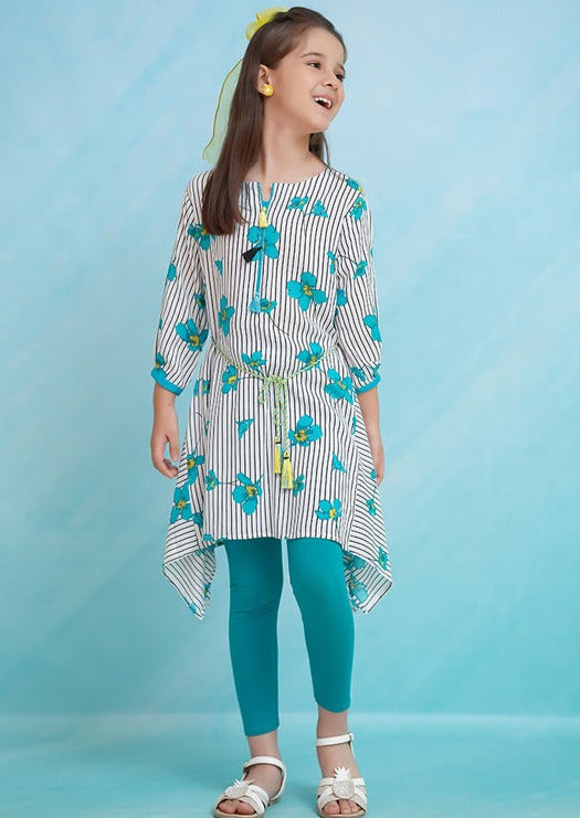 Green - Girl's Kurta