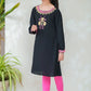 Black - Girl's Kurta