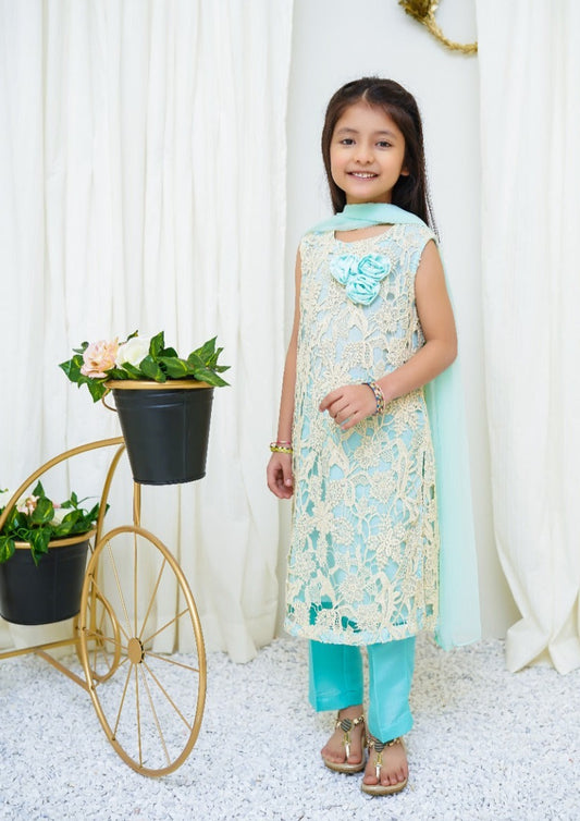 Sea Green - Girl's Dress