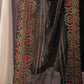 Black Embroidered Jamawar Shawl