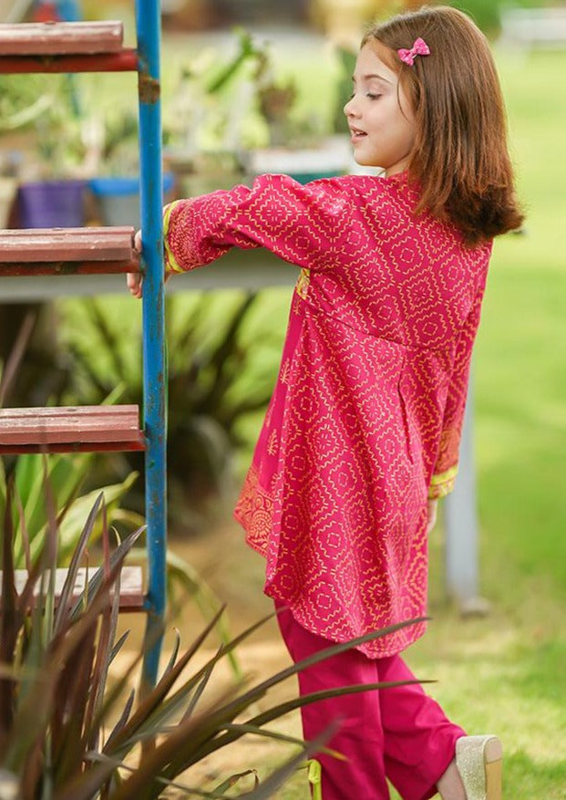 Hot Pink - Girl's Dress