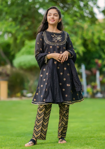 Black - Girl's Dress