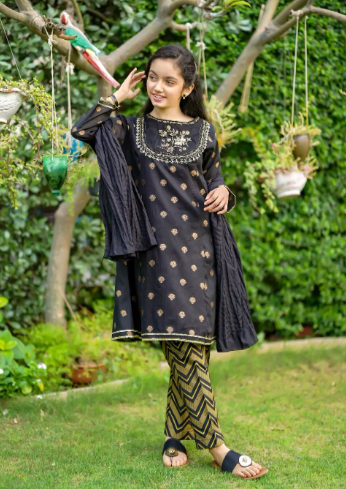 Black - Girl's Dress