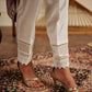 White - Raw Silk Trouser
