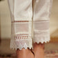 White - Raw Silk Trouser