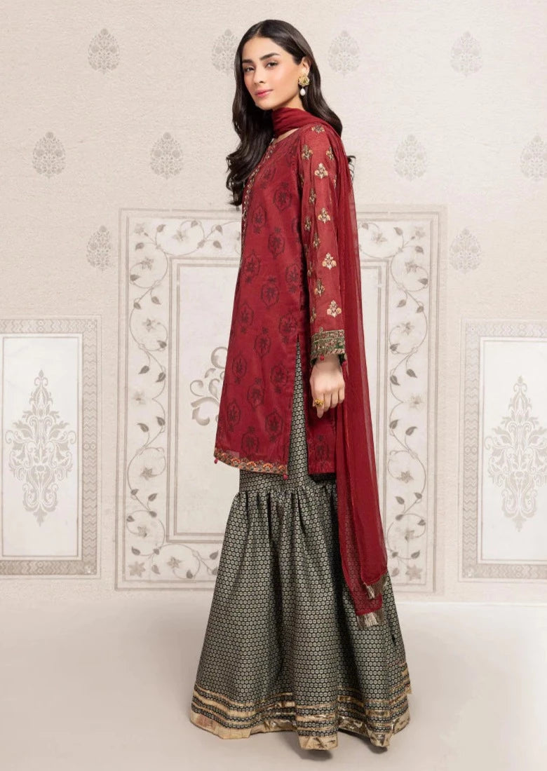 Maroon - Women's Dress
