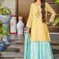 Yellow - Girl's Gharara Dress