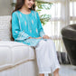 Sea Green Girls - 3 Piece Cotton Suit