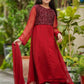 Maroon - Girl's Dress