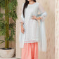 Tiffany Blue - Girl's Gharara Dress