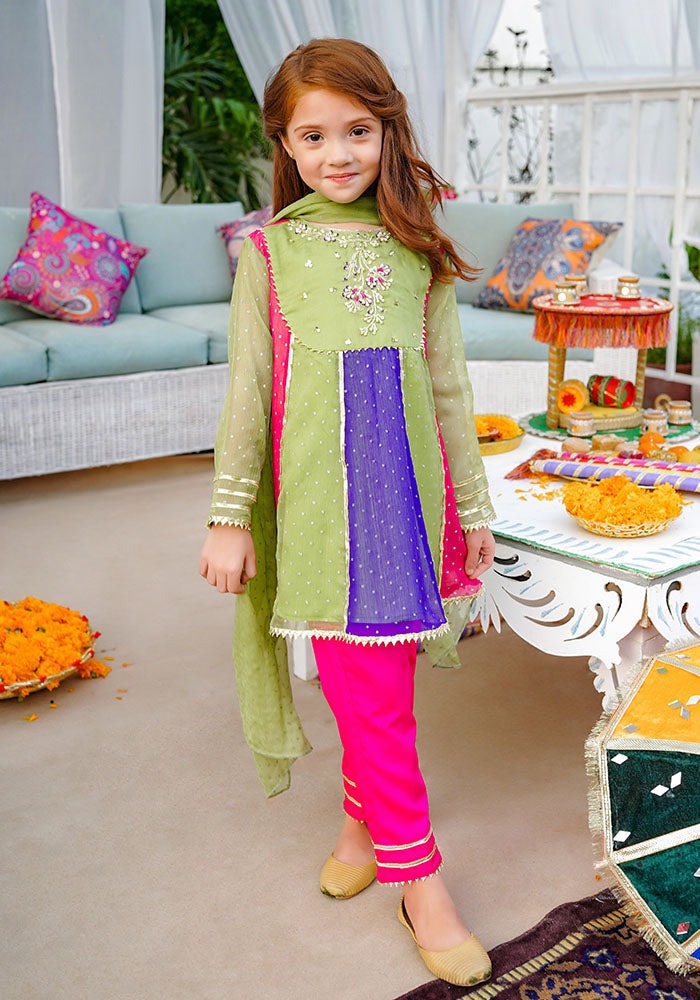 Green - Girl's Dress