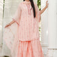 Peach - Girl's Gharara Dress
