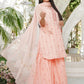 Peach - Girl's Gharara Dress