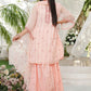 Peach - Girl's Gharara Dress