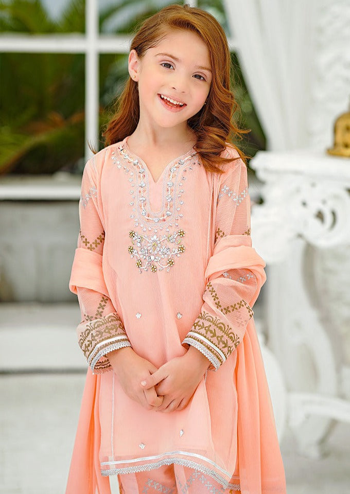 Peach - Girl's Dress