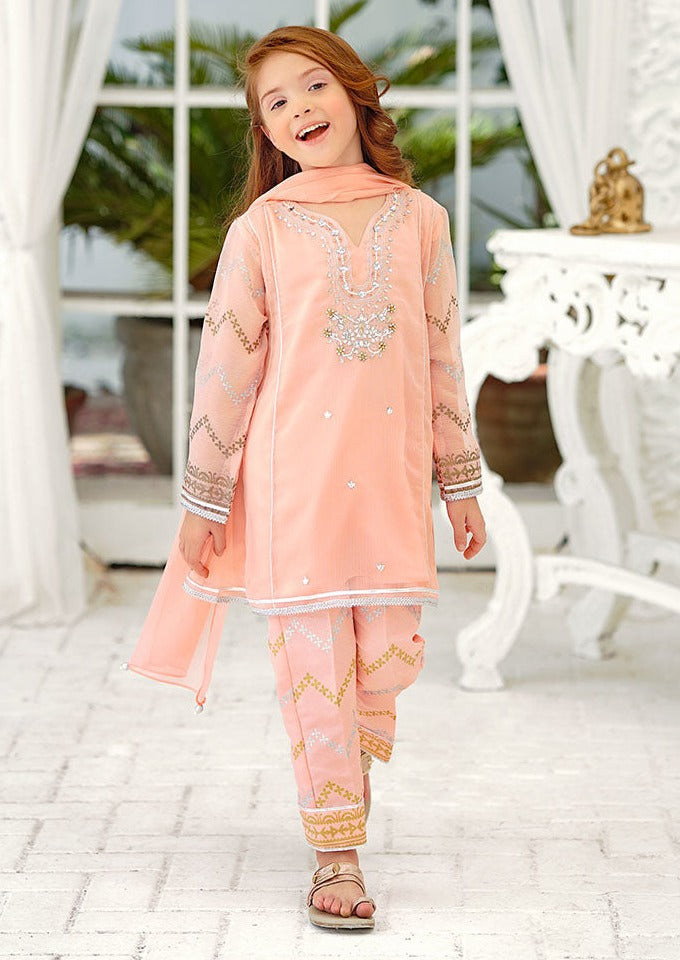 Peach - Girl's Dress